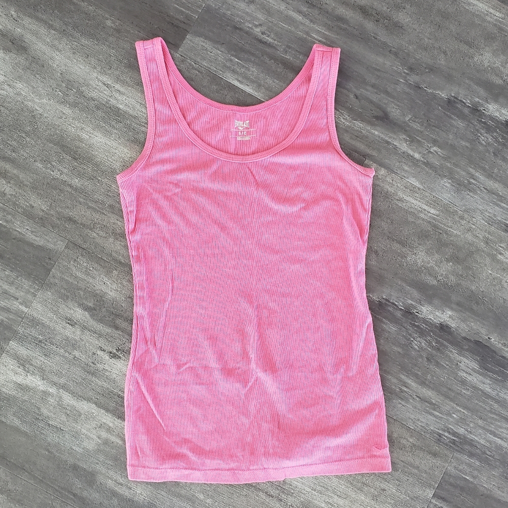 Pink Classic Everlast Athletic Ribbed Tank